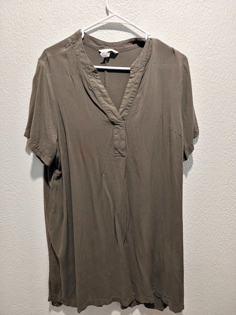 H&M Olive Short Sleeve Tunic